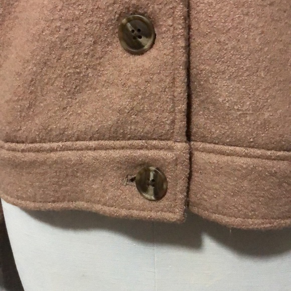 NWOT Joie Wool Blend Button Up Jacket-Sz S-Mocha - Picture 5 of 16